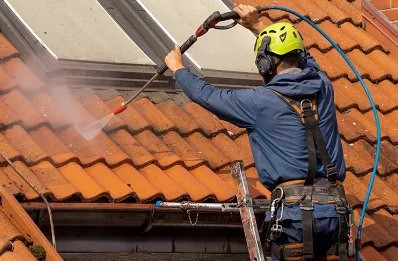Démoussage et hydrofuge de toiture à Taizé